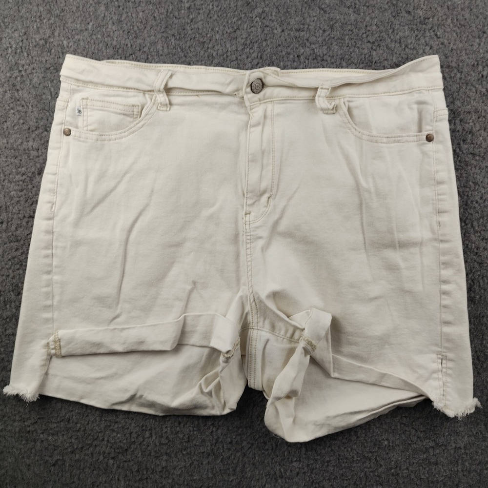 Judy Blue Denim Shorts Sz 3XL Cream Stretch